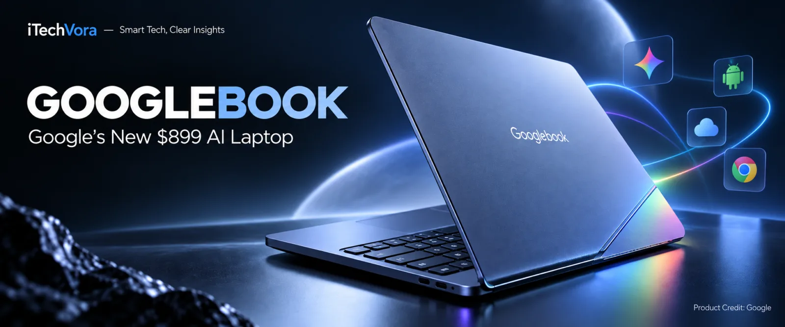 Googlebook AI laptop with Gemini and Android integration