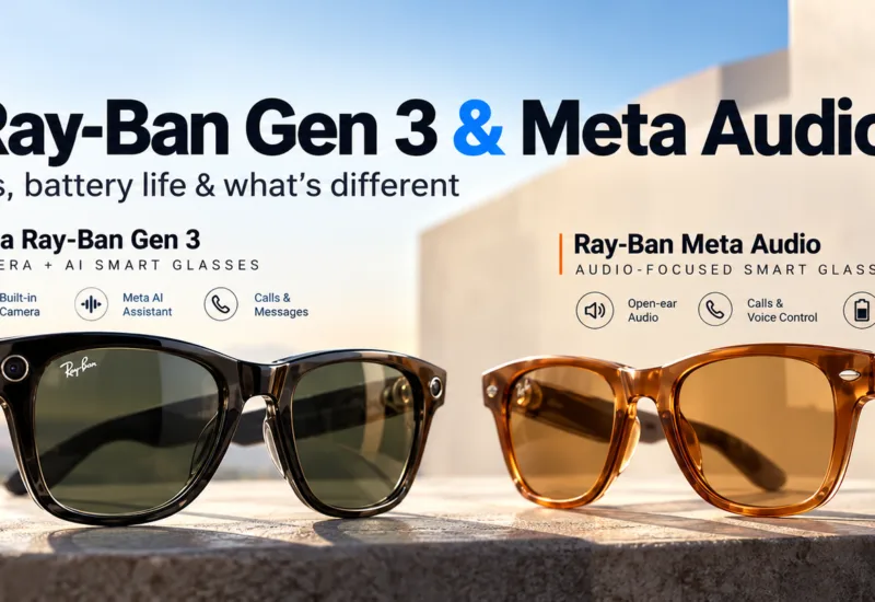 Meta Ray-Ban Gen 3 and Ray-Ban Meta Audio smart glasses